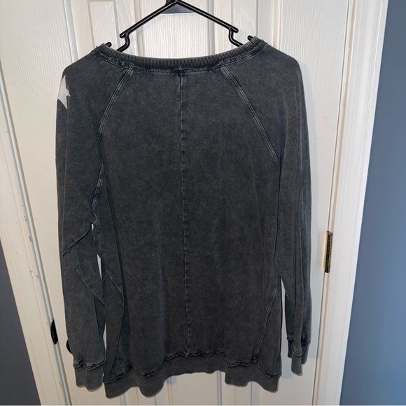 Easel Charcoal Crew Neck Sweatshirt - Picture 2 of 3